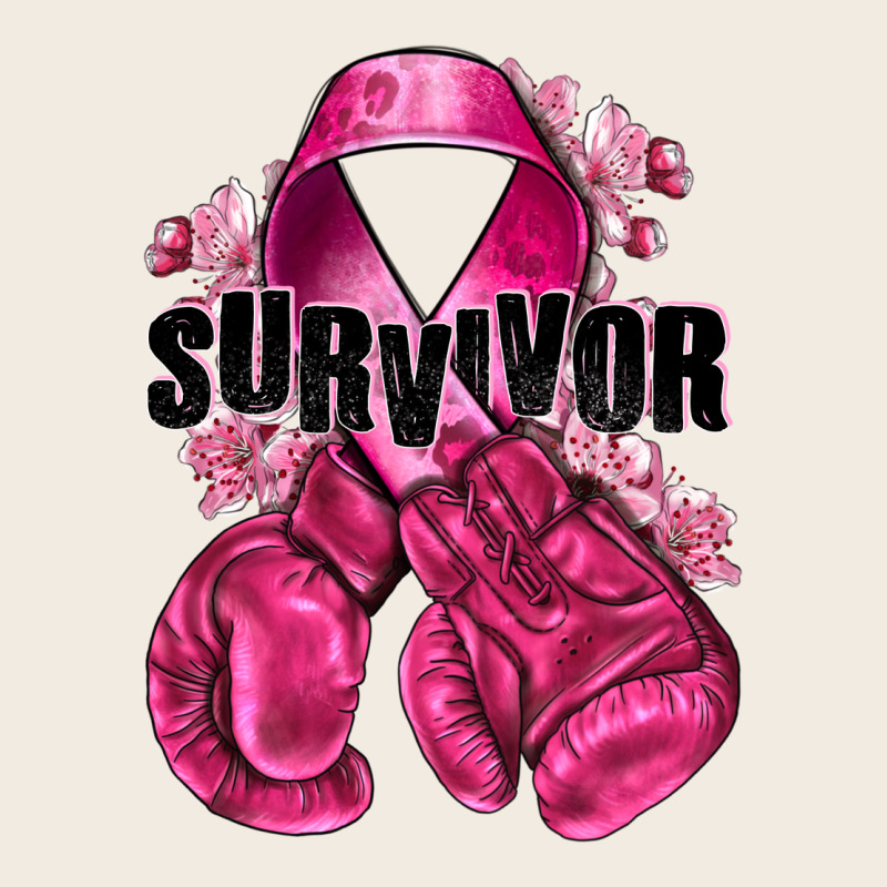 Survivor Breast Cancer With Boxing Gloves Premium Sweatshirt by NancyCooperArtShop | Teevron
