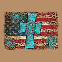Flag And Turquoise Cross Vintage Hoodie | Teevron