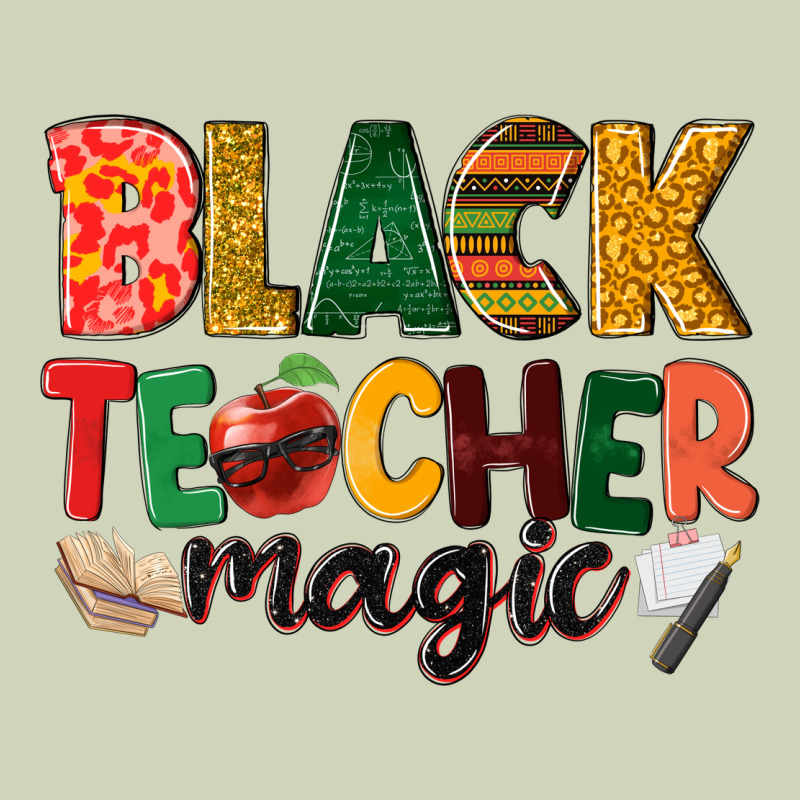 Black Teacher Magic Heavyweight Hoodie by NancyCooperArtShop | Teevron