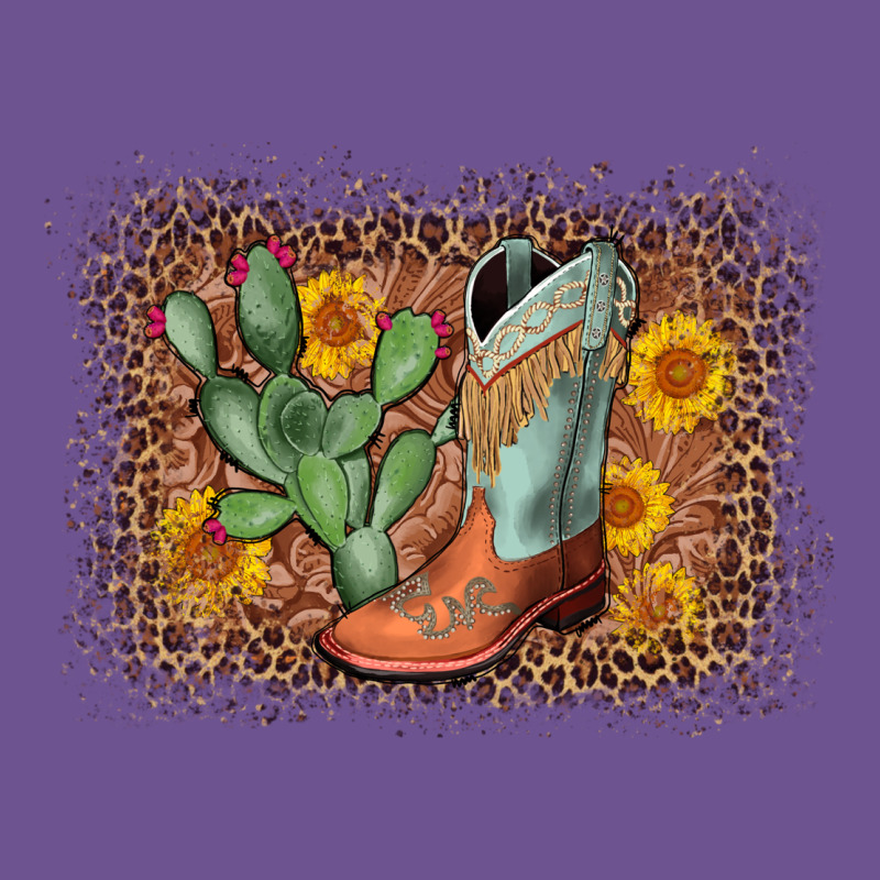 Cowboy Boots Cactus Leopard Vintage Tee by AdoDesignShop | Teevron
