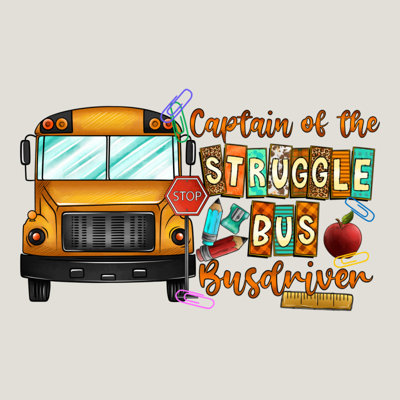 Captain Of Struggle Bus Busdriver Heavy Core Tee by CowhideDigitalArt | Teevron