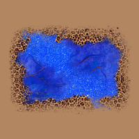Gemstone Blue Leopard Background Long Sleeve Tee | Teevron