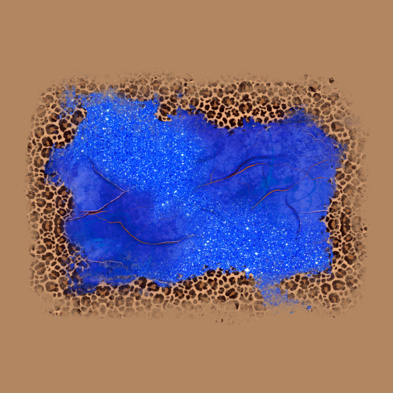 Gemstone Blue Leopard Background Long Sleeve Tee by JahusDesignShop | Teevron