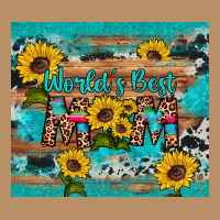 World's Best Mom Sunflower Leopard Cowhide Vintage Hoodie | Teevron