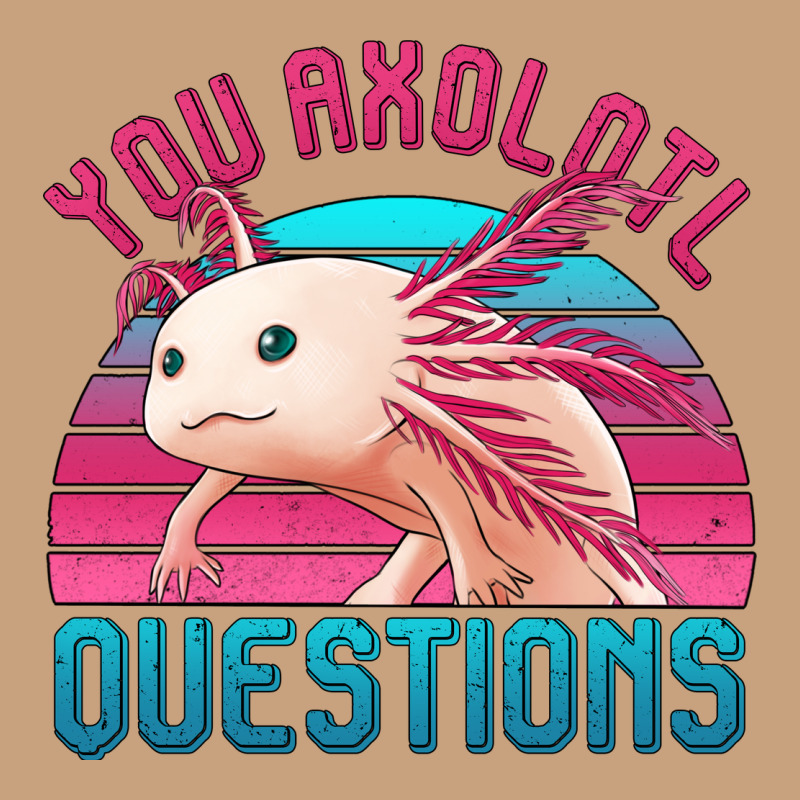 You Axolotl Questions 80's Retro Sunset Vintage Tee by Jasminsmagicworld | Teevron