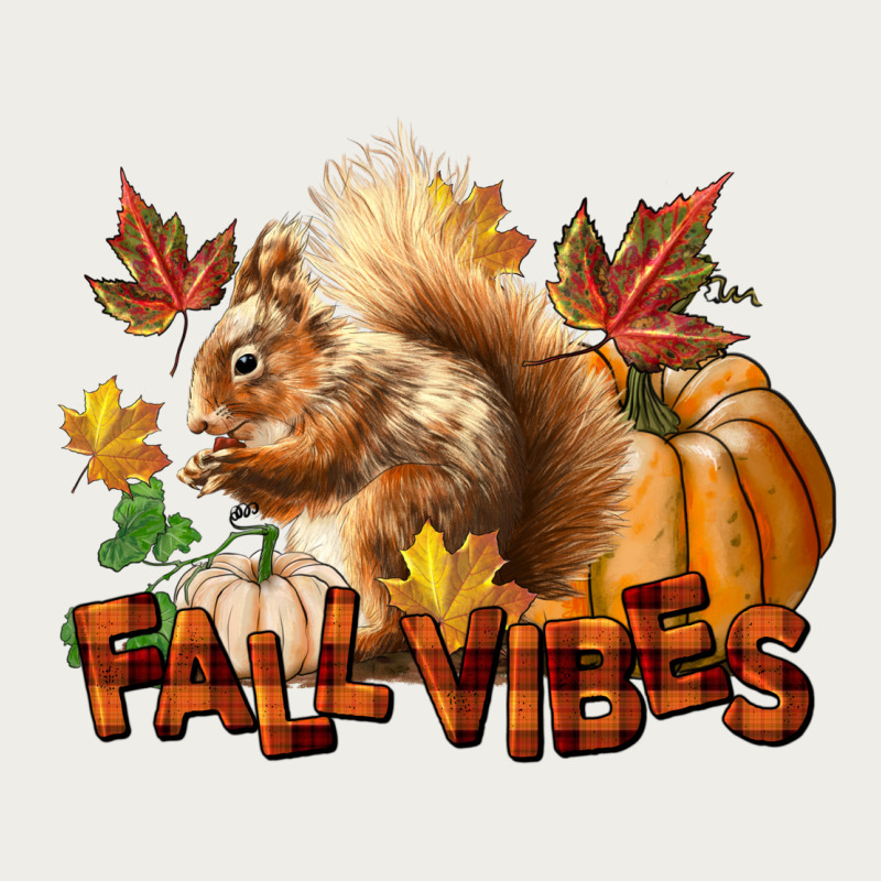 Fall Vibes Squirrel Zipper Hoodie by LillyAllenDesigns | Teevron