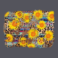 Aztec Sunflower Leopard Background Vintage Hoodie | Teevron