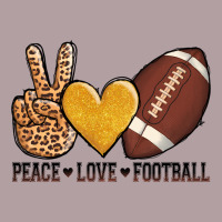 Peace Love Football Vintage Hoodie | Teevron