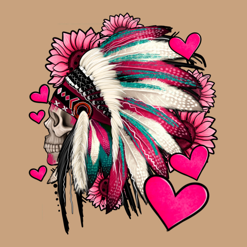 Indian Headdress With Hearts Valentine's Day Vintage Tee by Jasminsmagicworld | Teevron