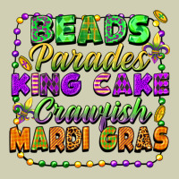 Beads Parades King Cake Crawfish Mardi Gras Heavy Core Tee | Teevron