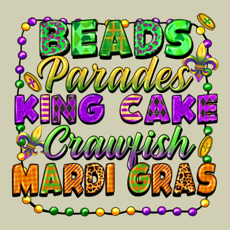 Beads Parades King Cake Crawfish Mardi Gras Heavy Core Tee by FaDigitalArtStudio | Teevron