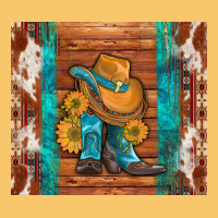 Cowboy Boots Turquoise Aztec Cowhide Vintage Hoodie | Teevron