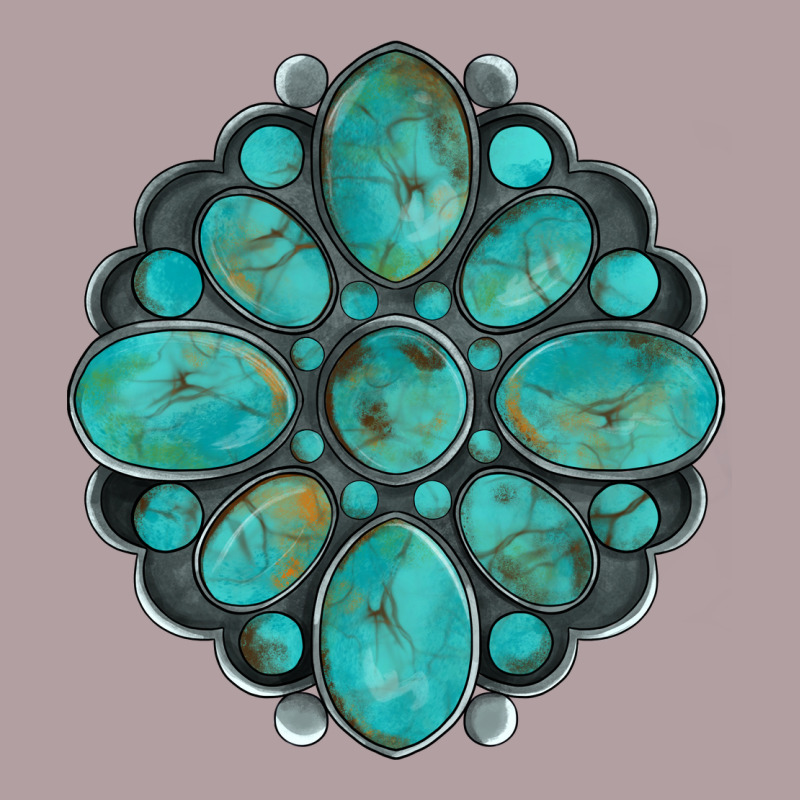 Turquoise Gemstone Vintage Hoodie by Artiststas | Teevron