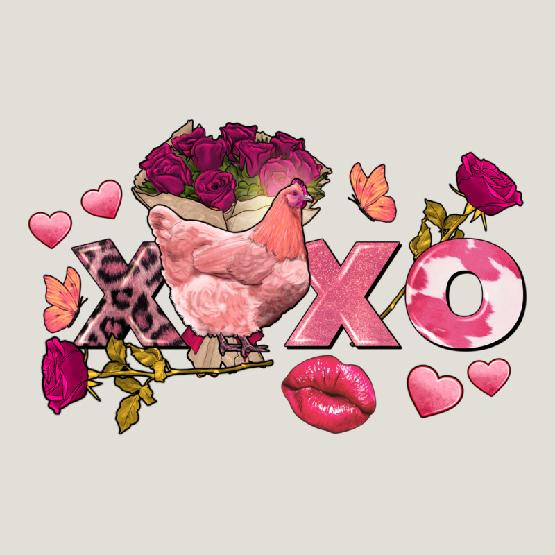 Chicken Valentine's Day Xoxo Heavy Core Tee by FaDigitalArtStudio | Teevron