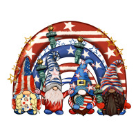 4th of July rainbow with gnomes | Teevron