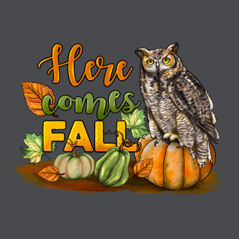 Here Comes Fall Owl Zipper Hoodie by LillyAllenDesigns | Teevron