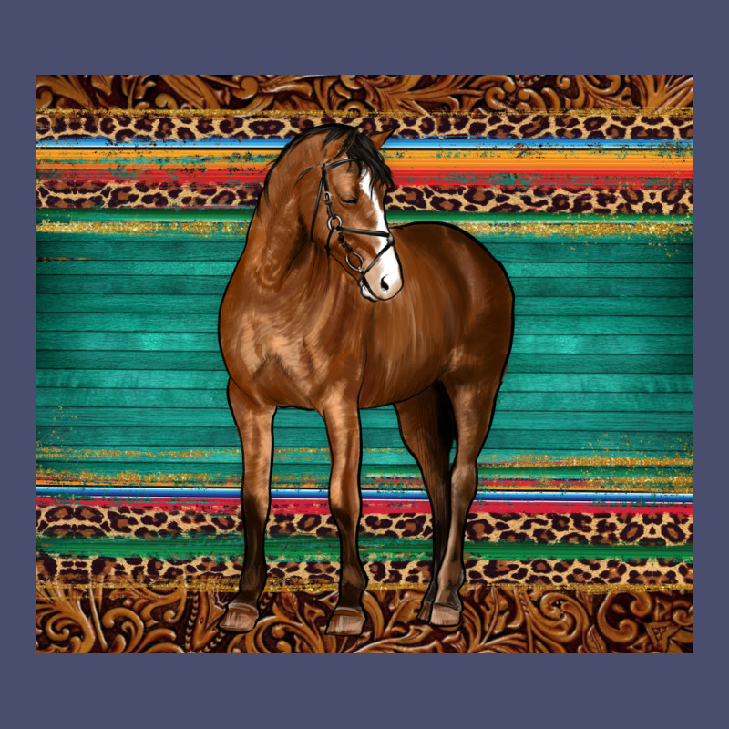 Western Horse Serape  Leather Leopard Vintage Tee by BarkalooDesign | Teevron
