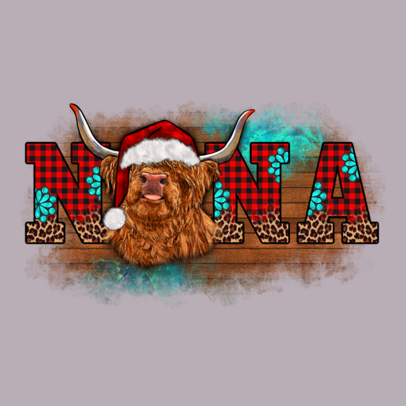 Christmas Nana Highland Cow Vintage Tee by BarkalooDesign | Teevron