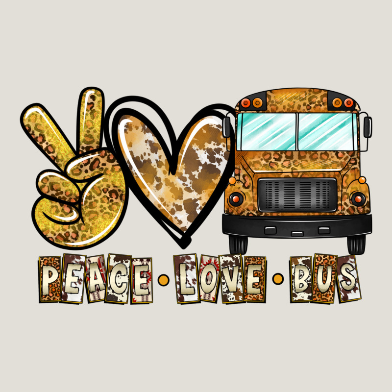Peace Love Bus Heavy Core Tee by CowhideDigitalArt | Teevron
