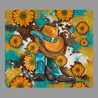 Sunflowers And Cowboy Boots With Cowhide And Glitter Tumbler Vintage Hoodie | Teevron