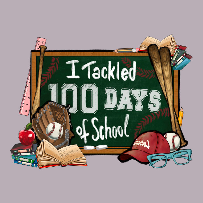 I Tacked 100 Days School Baseball Vintage Tee by NancyCooperArtShop | Teevron