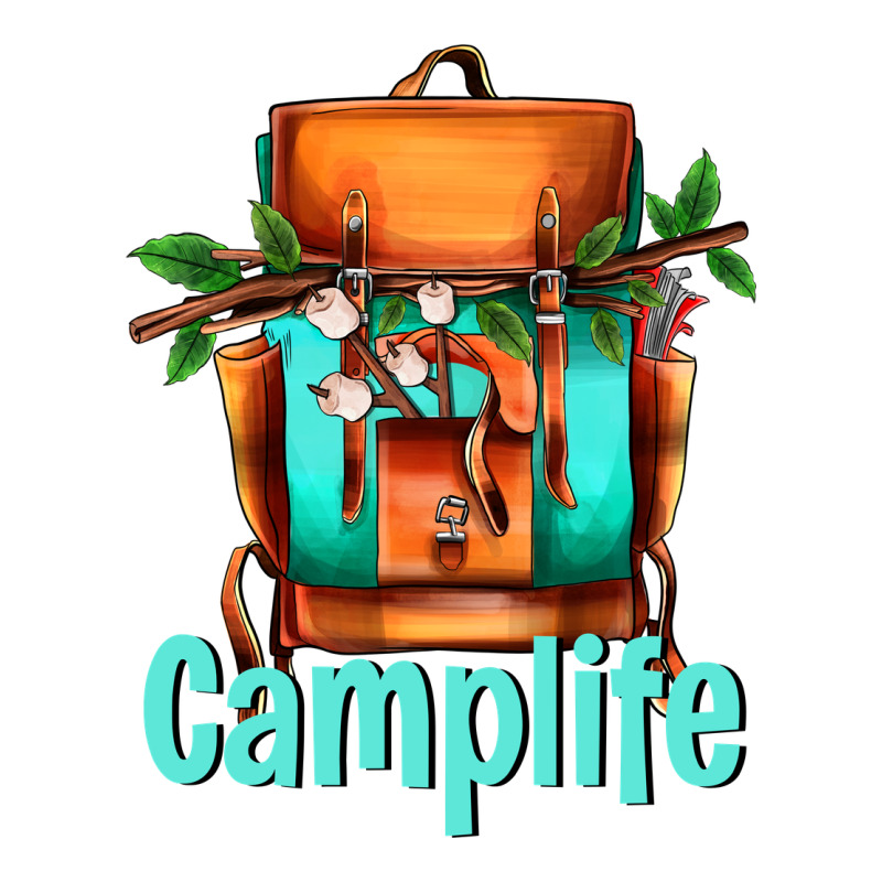 Camp Life Camp Backpack Urban Heavy Tee by AdoDesignShop | Teevron