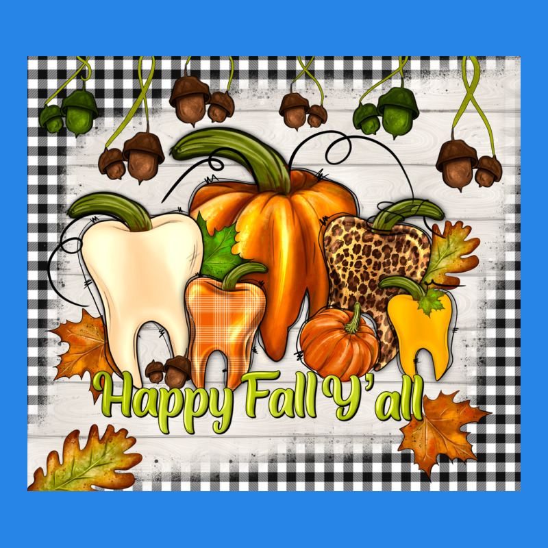 Happy Fall Y'all Teeth Premium Hoodie by TumblerDesignByShophia | Teevron