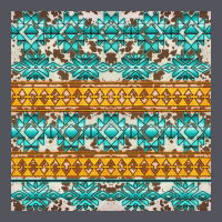 Aztec Cowhide Seamless Vintage Hoodie | Teevron