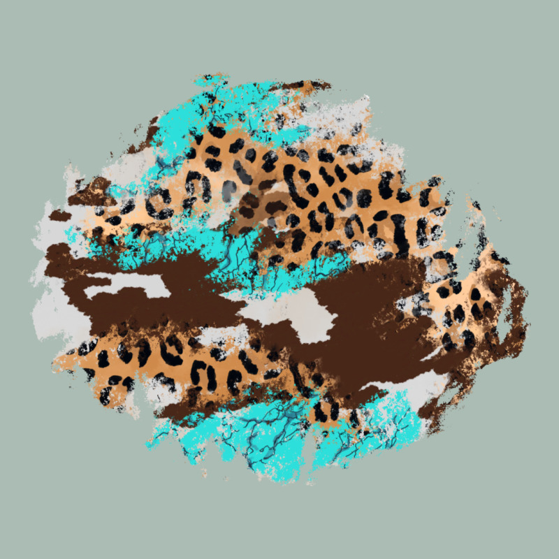 Cowhide Leopard Turquoise Patch Classic Tee by AdoDesignShop | Teevron