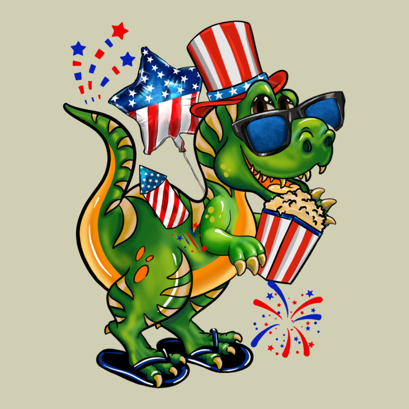 4th Of July T-rex Heavy Core Tee by CowGirlArtShop | Teevron