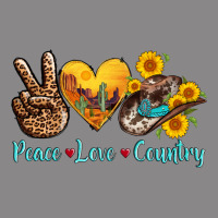 Peace Love Country Cowhide Cowboy Hat Vintage Tee | Teevron