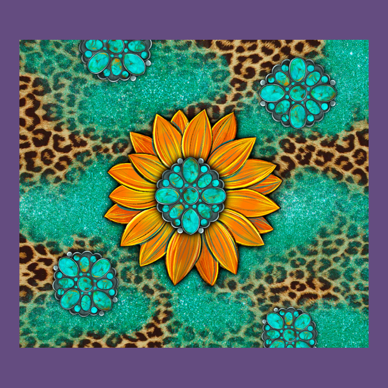 Sunflower Gemstone Leopard Vintage Hoodie by Artiststas | Teevron