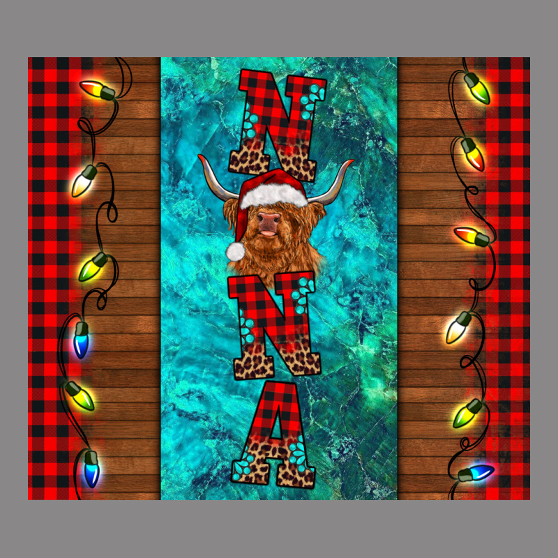 Nana Highland Cow Christmas Vintage Tee by BarkalooDesign | Teevron