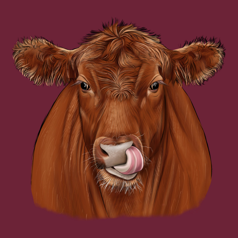 Red Angus Long Sleeve Tee by JahusDesignShop | Teevron