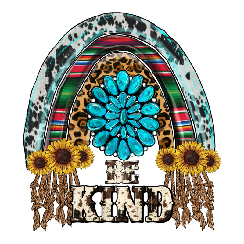 Western Rainbow  Be Kind Ladies Tee by RanaPortraitStore | Teevron
