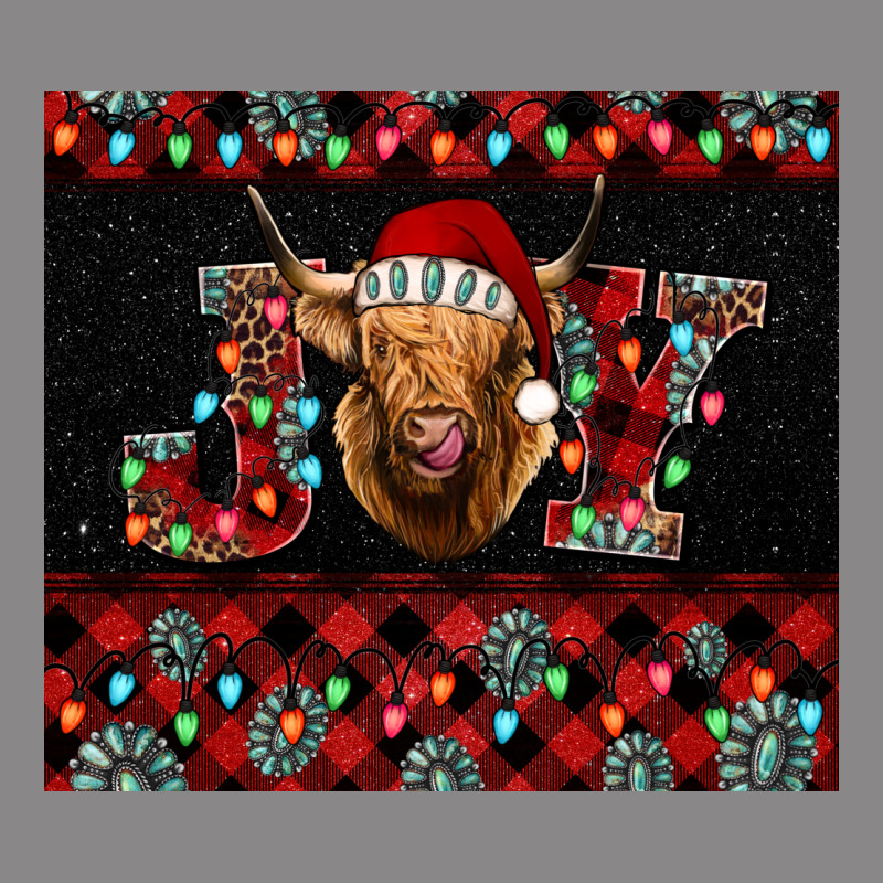 Highland Cow Joy Christmas Vintage Tee by BarkalooDesign | Teevron