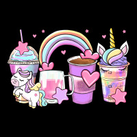 Unicorn Coffee Cups Ladies Tee | Teevron