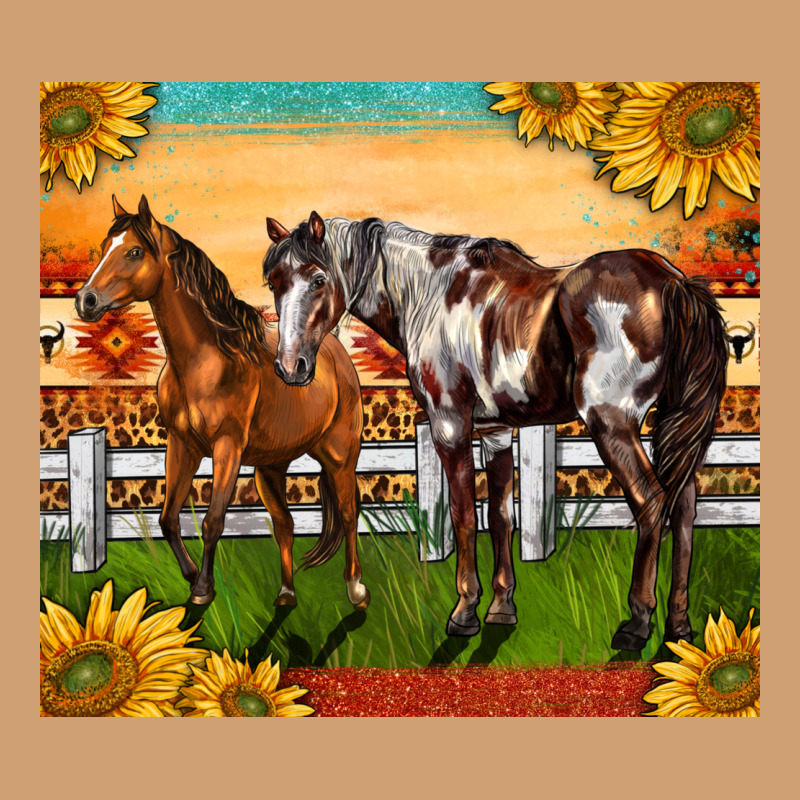 Western Ranch Horses Vintage Tee by LillyAllenDesigns | Teevron