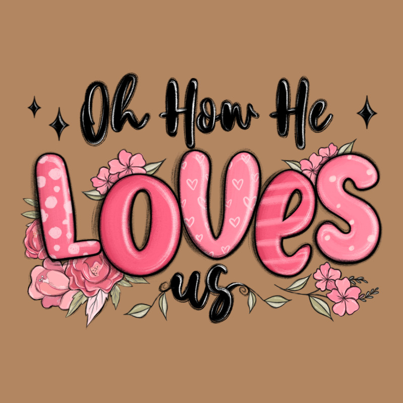 Oh How He Loves Us Long Sleeve Tee by MaliasSmallBusiness | Teevron