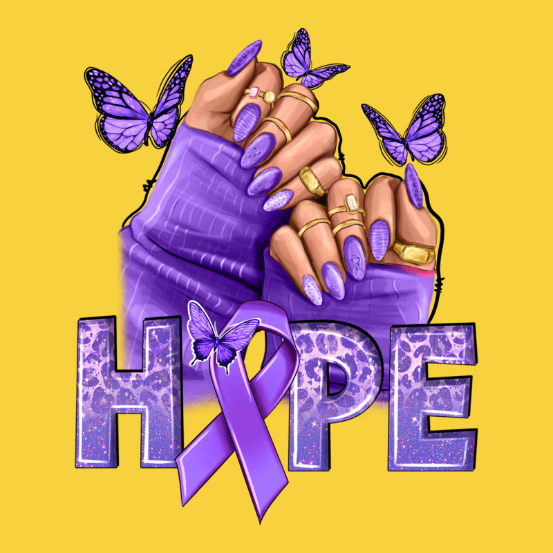 Hope Lavender Ribbon All Cancers Premium Sweatshirt by NancyCooperArtShop | Teevron