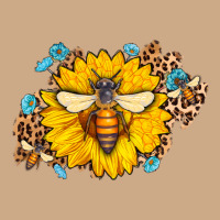 Bee Sunflower Leopard Vintage Hoodie | Teevron