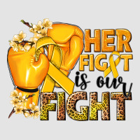 Her Fight Is Our Fight Childhood Cancer Yellow Premium Sweatshirt | Teevron