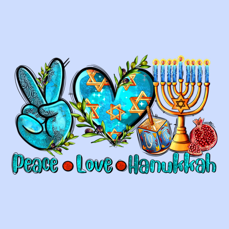 Peace Love Hanukkah Urban Heavy Tee by AdoDesignShop | Teevron