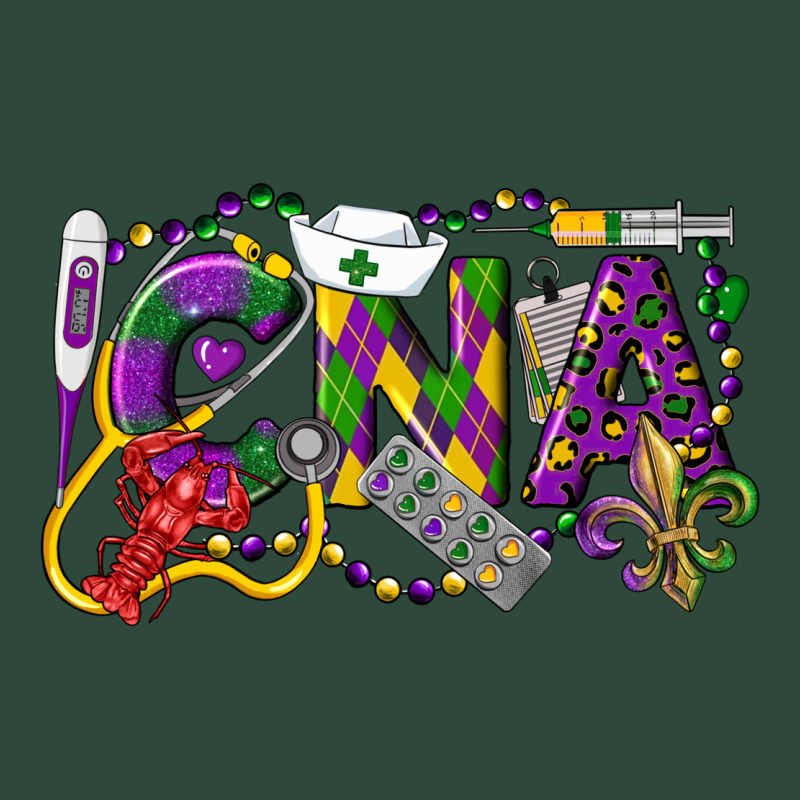 Cna Certified Nursing Assistant Mardi Gras Zipper Hoodie by LillyAllenDesigns | Teevron