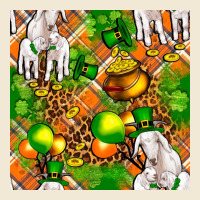 St Patricks  Goat Family With Balloons Seamless Premium Tee | Teevron