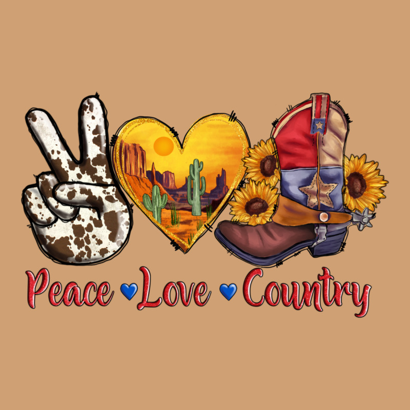 Peace Love Country American Texas Flag Boots Vintage Tee by AdoDesignShop | Teevron
