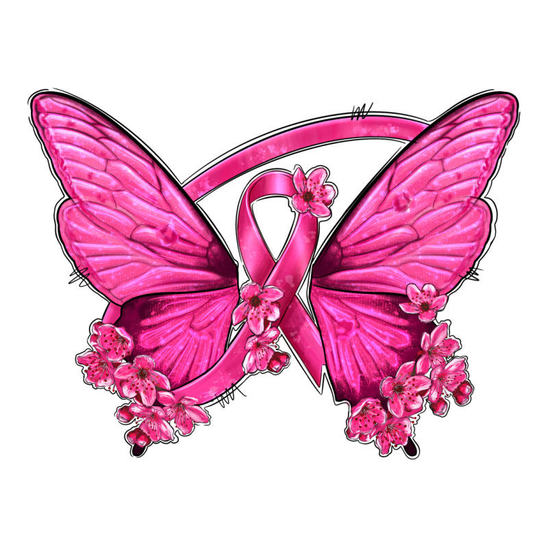 Breast Cancer Butterfly Ladies Tee by texasbilliewilder | Teevron
