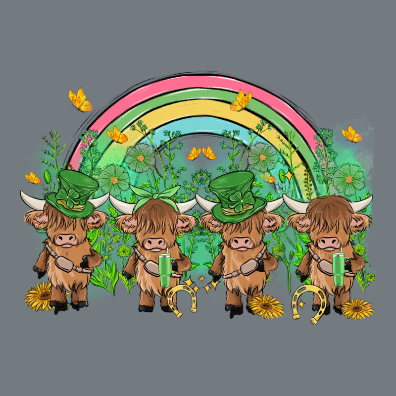 St Patrick's Day Baby Highland Cow Heavyweight Sweatshirt by MaliasSmallBusiness | Teevron