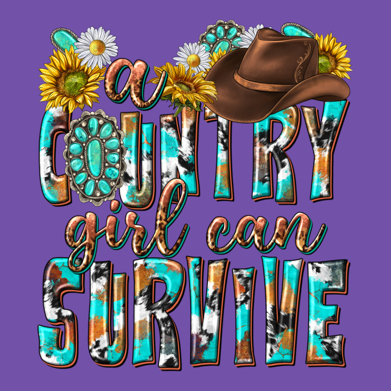 Western A Country Girl Can Survive Premium Sweatshirt by texasbilliewilder | Teevron