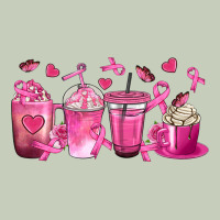 Breast Cancer Coffee Cups Ladies Tee | Teevron